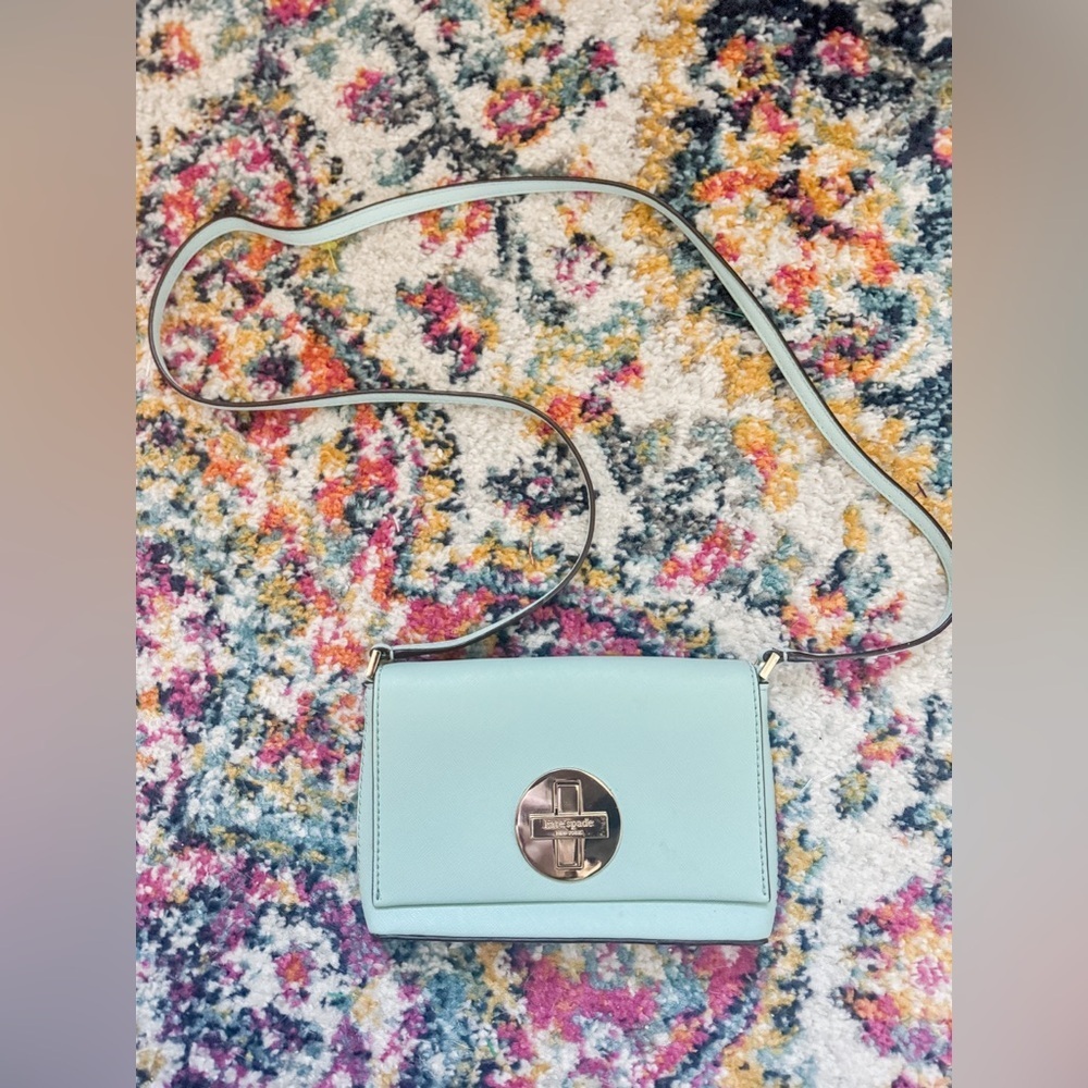 Kate Spade Newbury Lane Sally Crossbody in Light Tiffany Blue - Picture 1 of 10